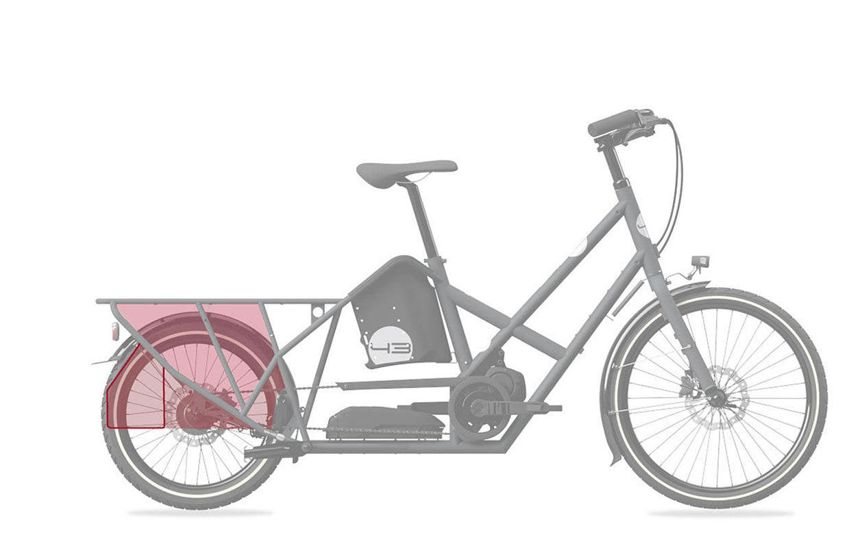 Hinterradschutz - Wheelguard - für Bike43